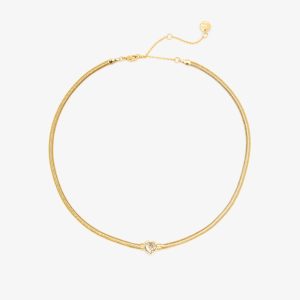 Rhinestone Heart Choker