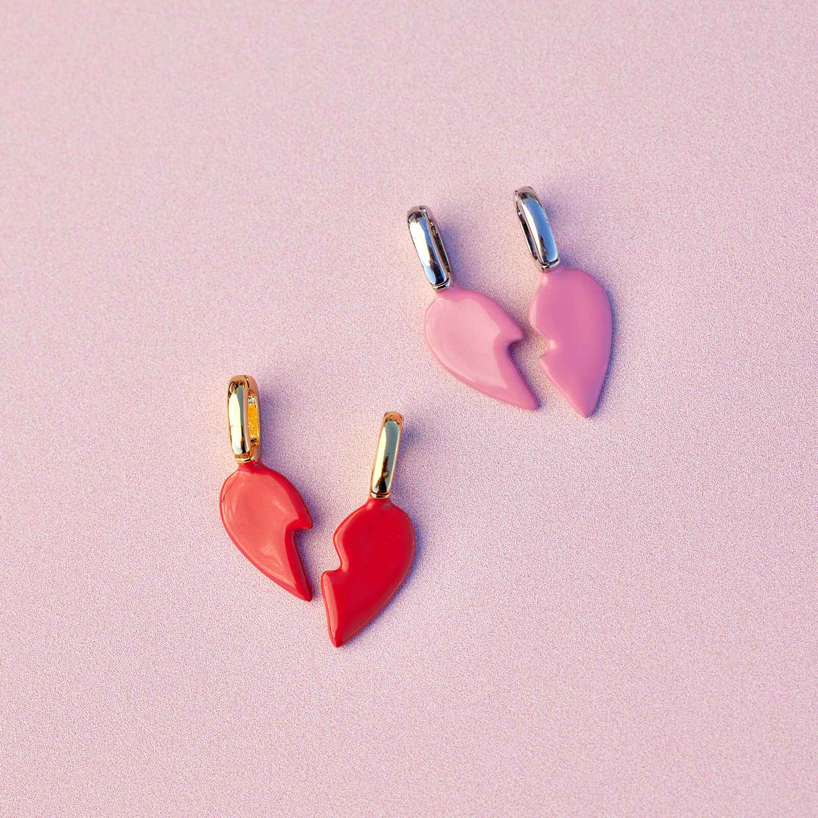 Harper Enamel BFF Heart Charm Set - Image 3