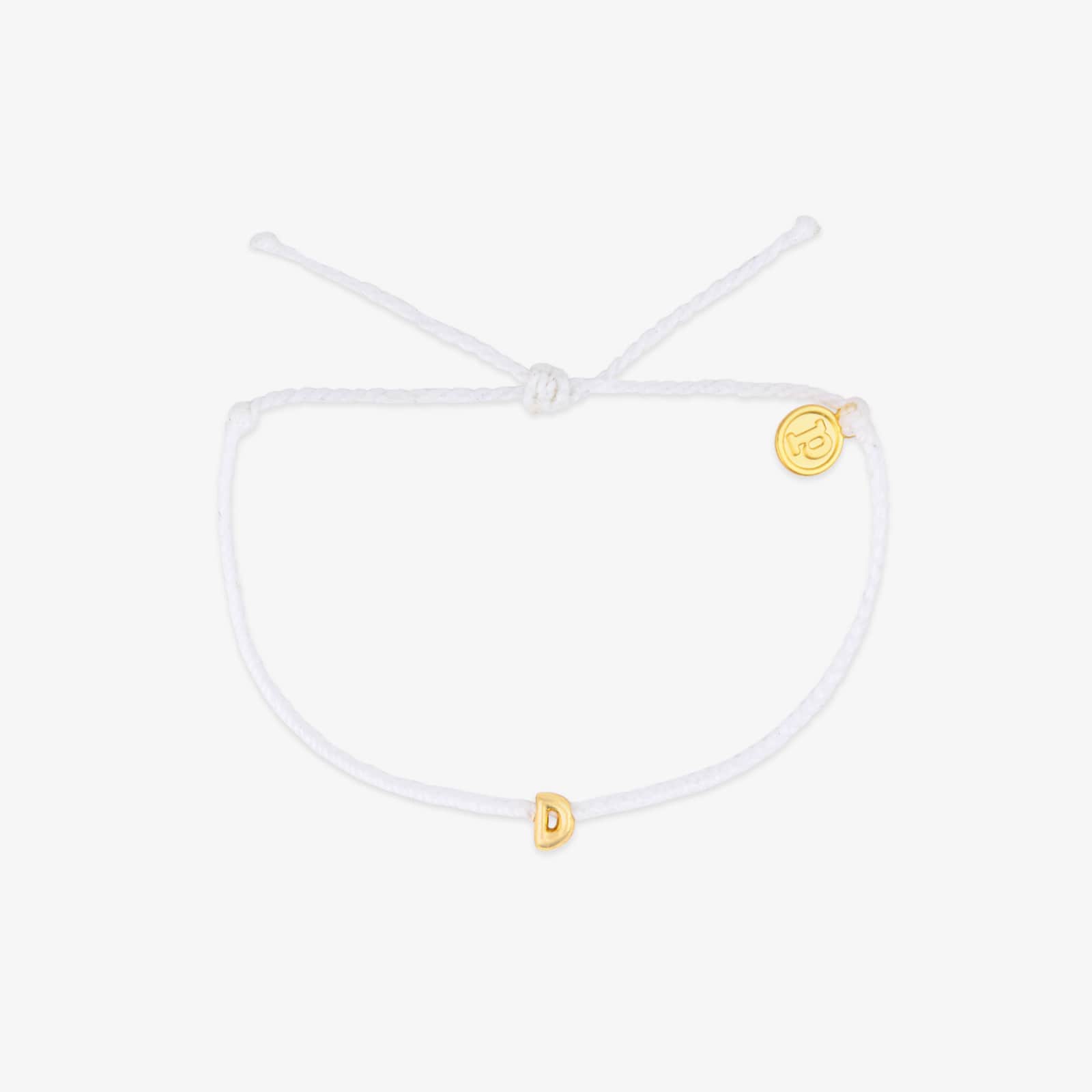 White Alphabet Bubble Charm Bracelet - Image 4