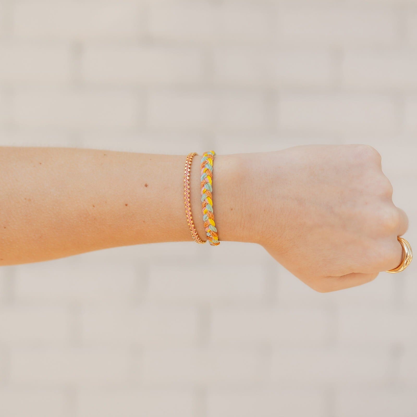 Goldie Woven Seed Bead Bracelet - Image 5