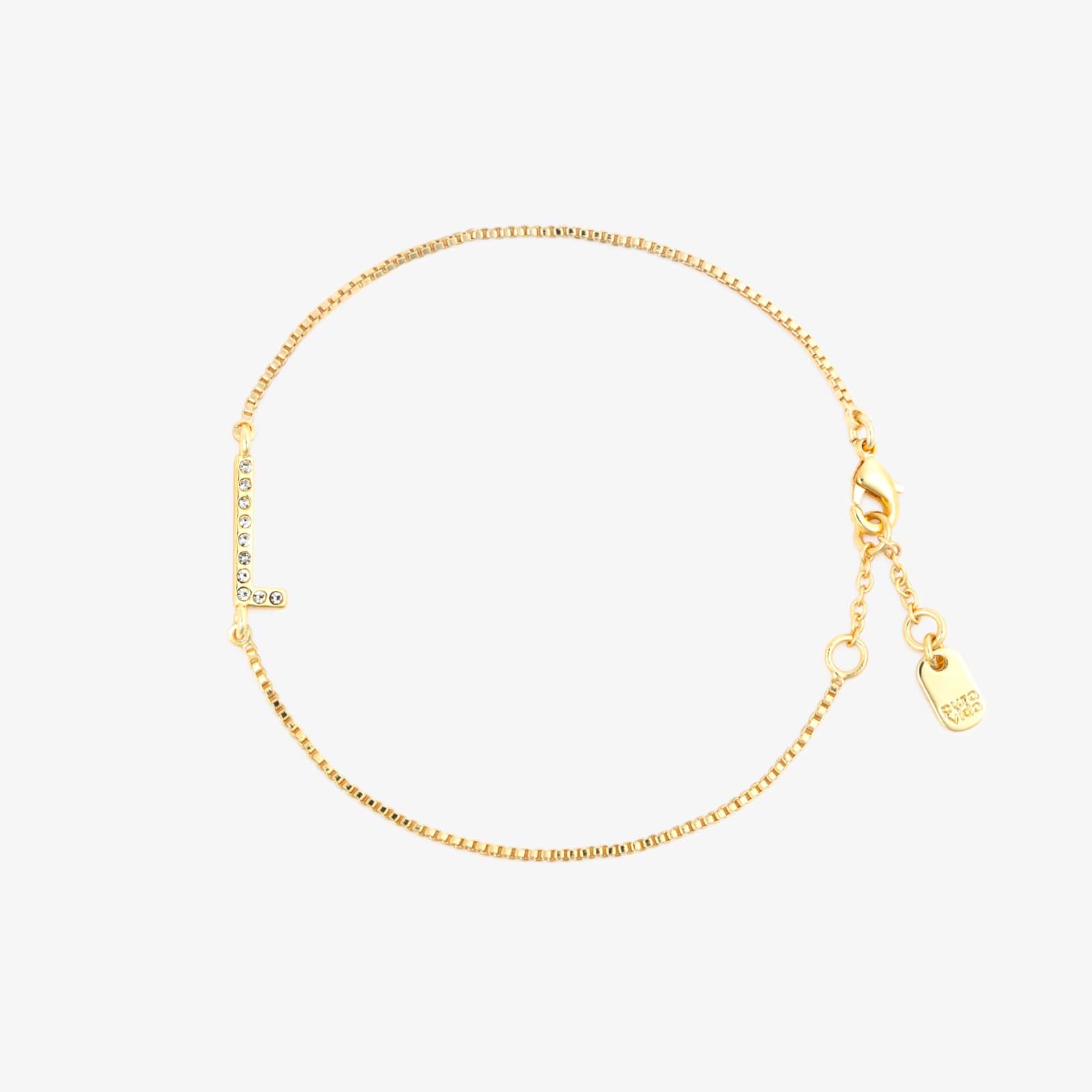 Pavé Initial Chain Bracelet - Image 15