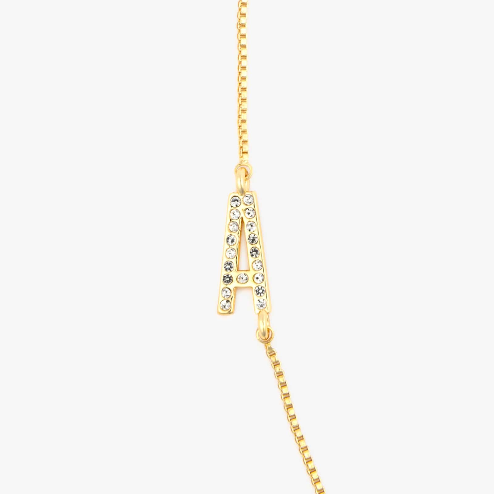 Pav?? Initial Box Chain Choker