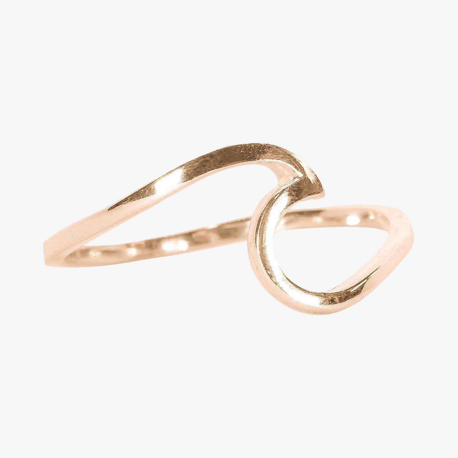 Rose Gold Wave Ring